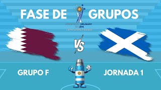 QATAR vs ESCOCIA  MUNDIAL FIFUSCA ARGENTINAURUGUAY 2024 GRUPO F FECHA 1 [upl. by Katinka]