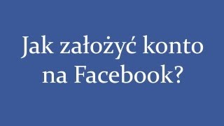 Jak założyć konto na Facebooku [upl. by Ynettirb]