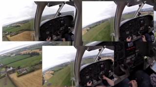 PA28 GHMED Landing w Jonathan Black at EGAE Eglinton Airport [upl. by Ira]