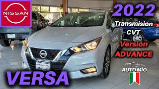 nissan VERSA ADVANCE CVT 2022  el AUTO más vendido de la CASA NIPONA 😃👍🏼 Ficha Técnica [upl. by Nikolos]