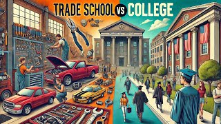 Trade School vs College Which Path Leads to Success  Financial Education 2024 [upl. by Naillij]