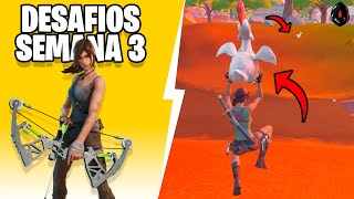 Como COMPLETAR TODOS los DESAFIOS DE LA SEMANA 3 FORTNITE TEMPORADA 6 [upl. by Elonore879]