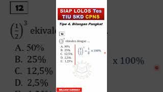 Soal Tipe 4 No 12 Tes TIU CPNS BILANGAN PANGKAT Shorts [upl. by Certie]