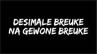 Desimale breuke na gewone breuke [upl. by Enyamrahs]