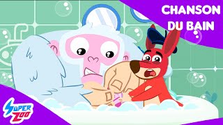 Chanson pour lheure du bain  Chanson pour les enfants sur lhygiène  Superzoo [upl. by Monte845]