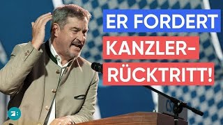 Söder beim Gillamoos zu den OstWahlen quotDas war schon ein Erdbebenquot [upl. by Aliakim125]