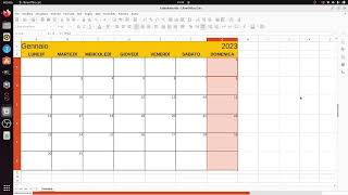 LibreOffice Calc 11 creare un calendario [upl. by Nollid]