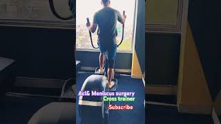 Cross trainer workout crossfit crosstrainer aclrecovery meniscustear recoveryjourney babuman [upl. by Onitram]