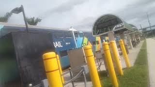 Tri Rail SB P681 leaves Hialeah market 83124 [upl. by Karina]