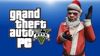 GTA 5 PC Online Funny Moments  XMAS DLC Santa Shopping Yacht Dive Glitch BEFORE THE SNOW [upl. by Oal511]