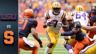 Syracuse vs LSU  2015 ACC Football Highlights [upl. by Eednahs]