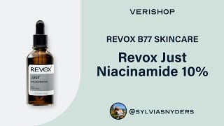 REVOX B77 SKINCARE Revox Just Niacinamide 10 Review [upl. by Andromache605]