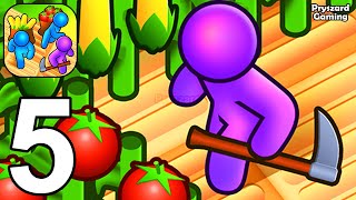 Farm Land  Gameplay Walkthrough Part 5 Stickman Farm Land Farming New Update iOSAndroid Gameplay [upl. by Elodea]