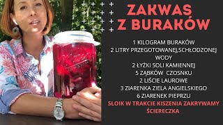 Jak zrobić zakwas z buraków‼️Kiszone buraki to naturalne antyoksydanty i probiotyki [upl. by Akilam]