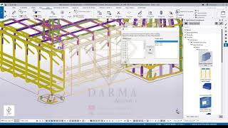 Tekla Structure  Rusunawa Part7 [upl. by Thisbee]