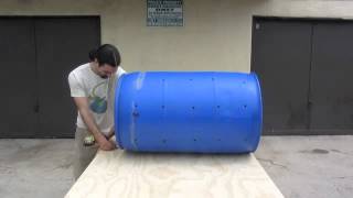 How to make your own home made compost tumbler step by step [upl. by Nimajeb]