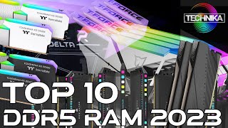 TOP 10 DDR5 Ram 2023  RGB amp NONRGB [upl. by Fotinas745]