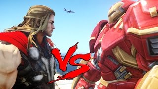 THOR VS HULKBUSTER  EPIC BATTLE [upl. by Piwowar]