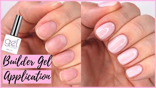 THE GEL BOTTLE INC BUILDER GEL ON NATURAL NAILS  WATCH ME WORK [upl. by Lecia282]