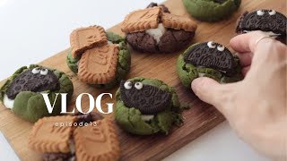 お菓子作りvlog スモアクッキーの作り方｜簡単かわいい、バレンタインにもぴったり！ [upl. by Soalokcin]