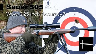 14 inch accuracy  Sauer 505 Ergolux and Synchro XT [upl. by Pillihpnhoj]