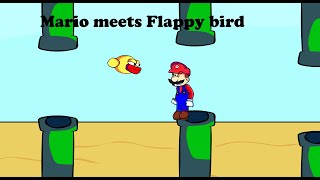 Mario Meets Flappy Bird FNF Mod Gameplay [upl. by Eednam]