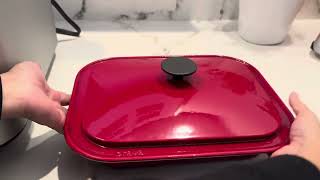 Brava Oven Enameled Cast Iron Chefs Pan and Lid Review Enameled Cast Iron Magic [upl. by Charin617]