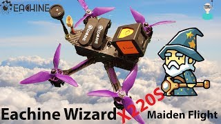 Eachine Wizard X220S  Maiden Flight amp Final Thoughts [upl. by Anivlac]