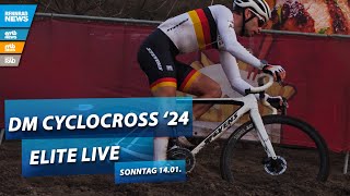 DM Cyclocross 2024 LIVE Elite Männer und Frauen Livestream – Sonntag ab 1330 Uhr aus Radevormwald [upl. by Grefer]