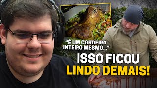 CASIMIRO REAGE CORDEIRO INTEIRO NO FORNO TENTE VOCÊ MESMO  Cortes do Casimito [upl. by Ecnesse]