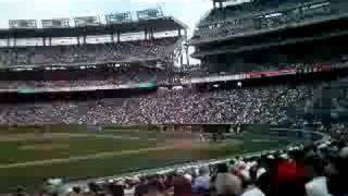 Washington Nationals Lastings Milledge Triple Play [upl. by Aicirtan110]