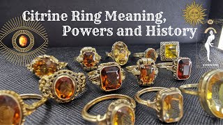 Citrine Ring Meaning Powers and History by Vintage Astronaut [upl. by Sarazen]