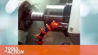 Turning process with GARANT tools in 17225  42CrMo4  Hoffmann Group [upl. by Sinnylg507]