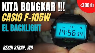 Review Lengkap Casio F105W EL Backlight  F105W vs F91W B Indonesia [upl. by Nylrats]