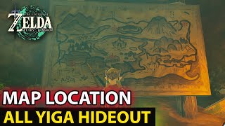 Where You Can Find Map Location All Yiga Hideout Guide In Zelda Tears of the Kingdom [upl. by Cirri276]