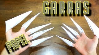 Como fazer garras de papel  Origami [upl. by Enorahs]