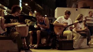 Djembe amp Guitar Busking Lovely Relax Music [upl. by Kenwrick675]