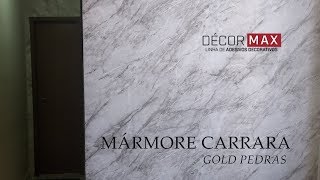 MÁRMORE CARRARA GOLD PEDRAS  DÉCORMAX [upl. by Noitsuj]