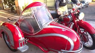 LINK MOTORS GALLARATE  MOTO GUZZI  ASTORE 500  SIDECAR [upl. by Naldo]