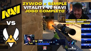 NAVI vs VITALITY  JOGO COMPLETO Todos os Mapas Gamers8 2023 [upl. by Rovert]