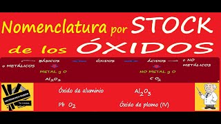 Nomenclatura por STOCK Bien explicado para ÓXIDOS BÁSICOS y ÁCIDOS METÁLICOS y NO METÁLICOS [upl. by Mcdade]