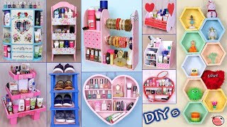 10 DIYs Room Organizer Idea  Cardboard Crafts  DIY Projects [upl. by Urbai]