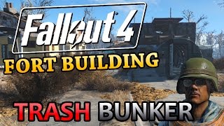 Fallout 4  Fort Building  Trash Bunker [upl. by Yaner]