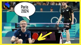 Felix Lebrun vs Dimitrij Ovtcharov  Paris Olympics 2024  The best match [upl. by Akinohs]