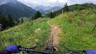 First time Riding Bike Brandnertal Blue Trail [upl. by Folger]