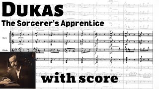 Dukas The Sorcerers Apprentice with score [upl. by Demmer]