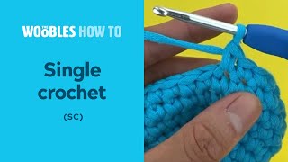 How to crochet single stitches sc in the round [upl. by Zavras409]