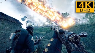 Battlefield 1  Multiplayer Realistic Immersive Gameplay 4K 60FPS ULTRA No HUD [upl. by Ecirrehs]