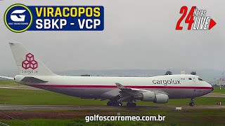 🔴 SBKP LIVE  VCP AIRPORT  AEROPORTO INTERNACIONAL DE VIRACOPOS CAMPINAS  CÂMERA 24H  EM TESTE [upl. by Aicnetroh]