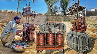 How to Rebuild Transformer  Process of Repairing Transformer  Electricity Transformer Repairing [upl. by Orvah]